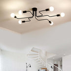 Epoch Modern Minimalist Industrial Flush Mount Ceiling Light