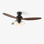 Bloom Modern Minimalist Wood Ceiling Fan Light
