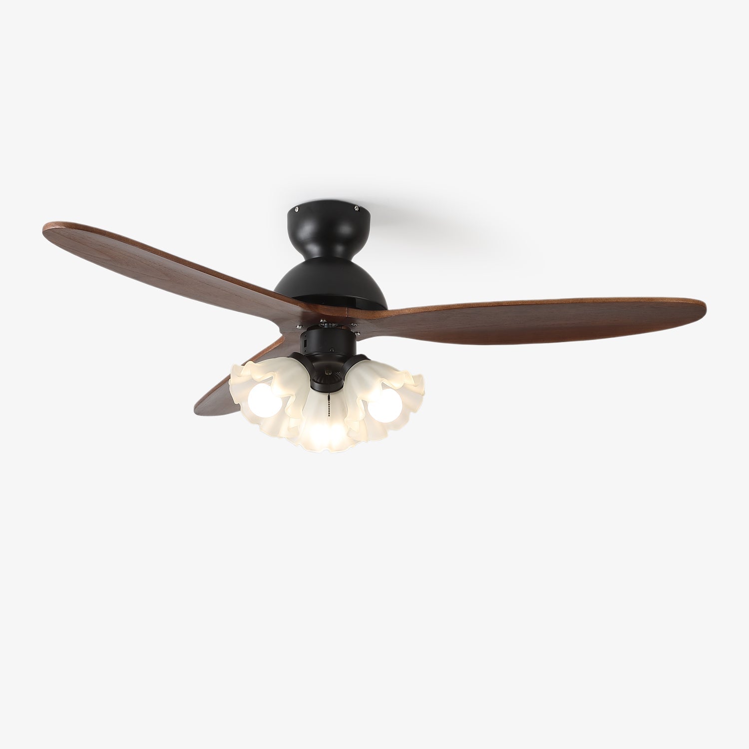 Bloom Modern Minimalist Wood Ceiling Fan Light