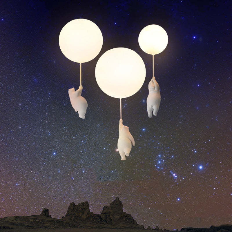 Aria Bear Balloon LED Children Flush Mount Ceiling Light 3 Style