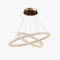 Kristy Art Deco Chandelier, & Crystal, 1/2/3 Ring