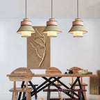 Ritta Fabric/Rattan Pendant Light, 2 Style