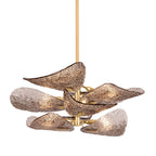 Cardiff Modern Metal & Glass Chandelier