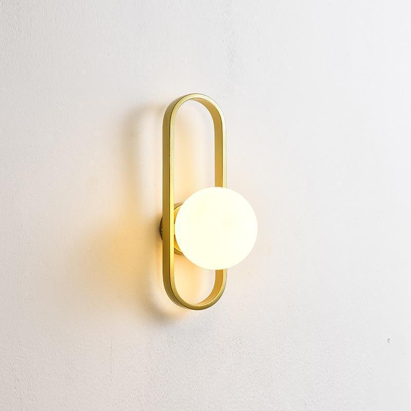 Valentina Modern Globe Bedside Wall Lamp Mount for Bedroom & Reading Room