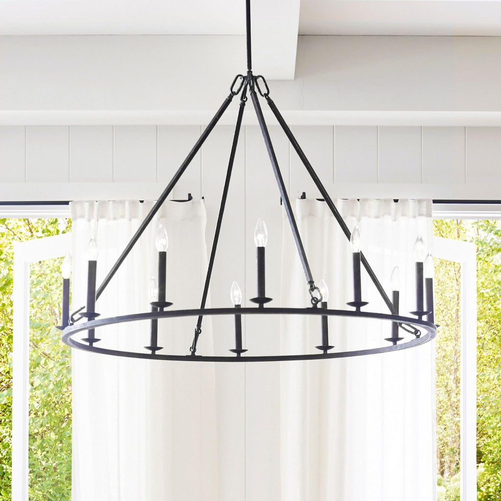 Lodge Chandelier Metal