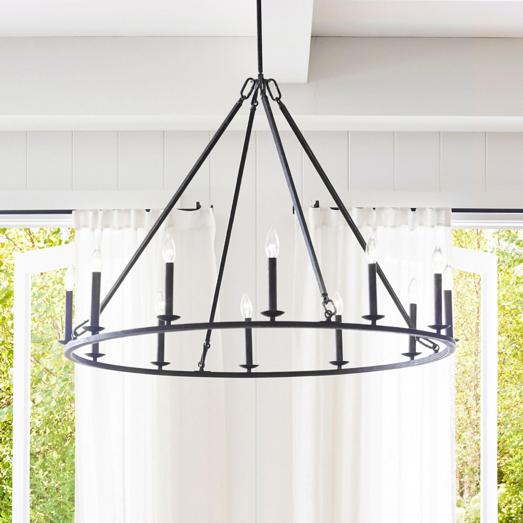 Lodge Chandelier Metal