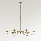 Lodge Minimalist Rustic Iron Candle Chandelier Hallway