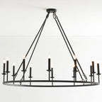 Lodge Chandelier Metal