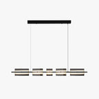 Arisha Modern Nordic Linear Copper Glass Pendant Light Brass