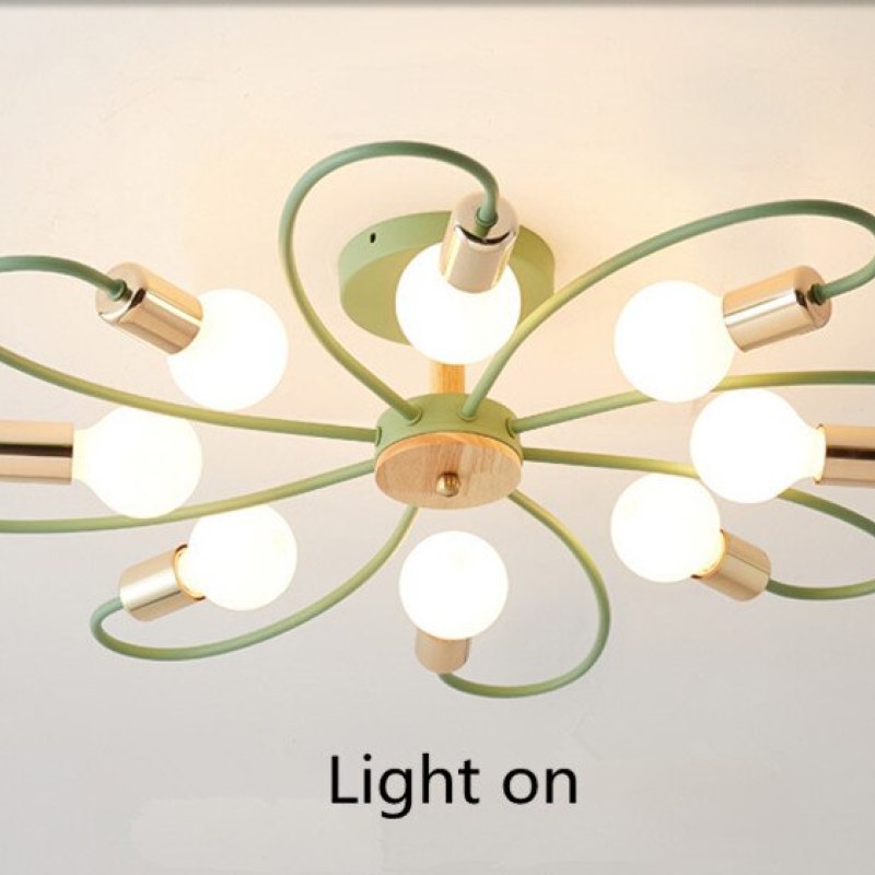 Arisha Elegant Glass Flush Mount Ceiling Light