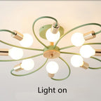 Arisha Elegant Glass Flush Mount Ceiling Light
