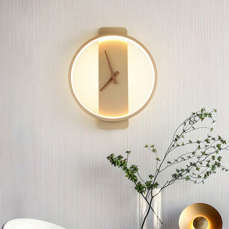Valentina Arisha Square Clock & Acrylic Wall Lamp