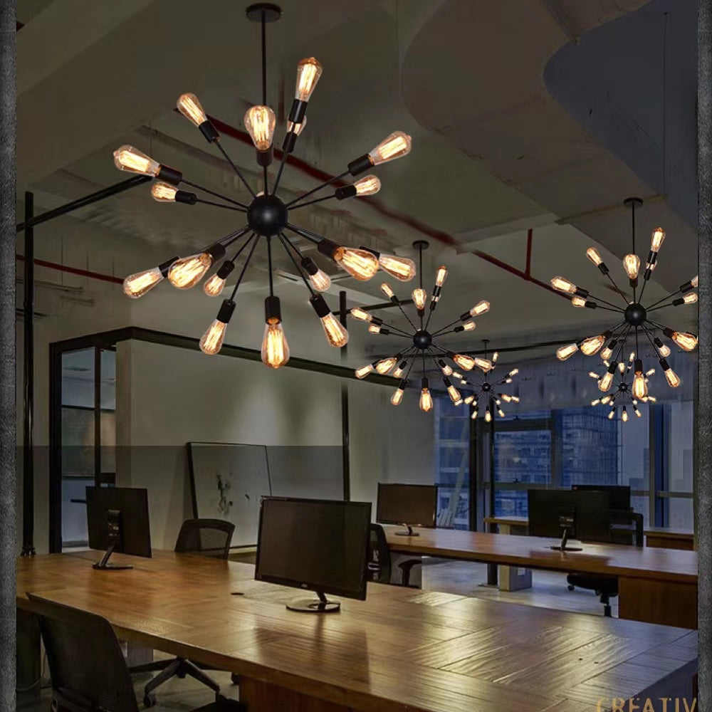 Epoch Industrial Chandelier Restaurant Dining Room