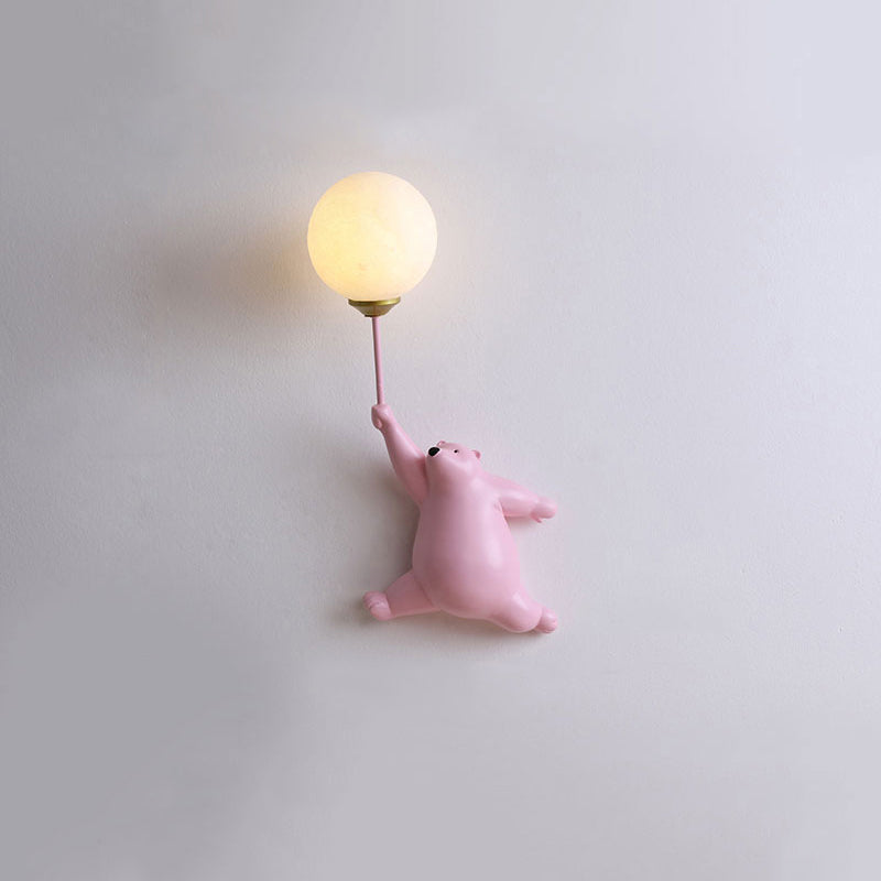 Aria Wall Reading Lamp Bear Balloon Children Bedroom/Bedside/Study