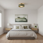 Kiln Porcelain Drum Ceiling Light