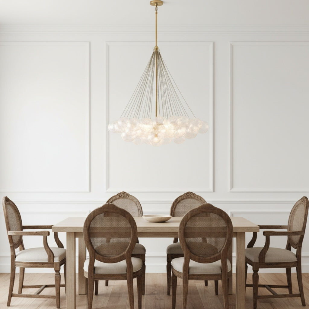 Haze Glass Bubble Chandelier