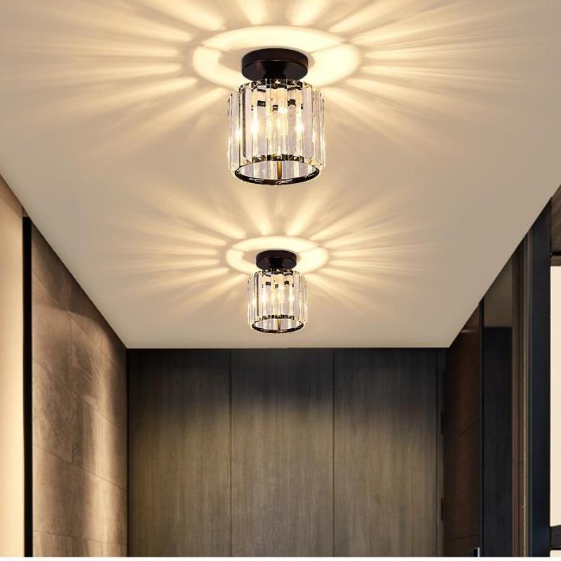 Arisha Modern /Crystal Flush Mount Ceiling Light, 3 Colors