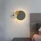Arisha Modern Clock Painted Wall Light LED Light Bedroom