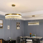 Kristy Modern Round Rectangular Chain Chandelier
