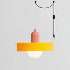 Jovial Minimalist Disc Orb Swag Glass Pendant Lights Plug-in