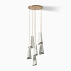 Slant Ceramic Multi-Light Pendant Light