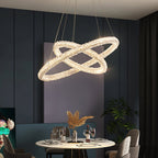 Kristy Art Deco Chandelier, & Crystal, 1/2/3 Ring