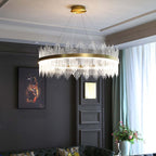 Kristy Modern Round Rectangular Chain Chandelier
