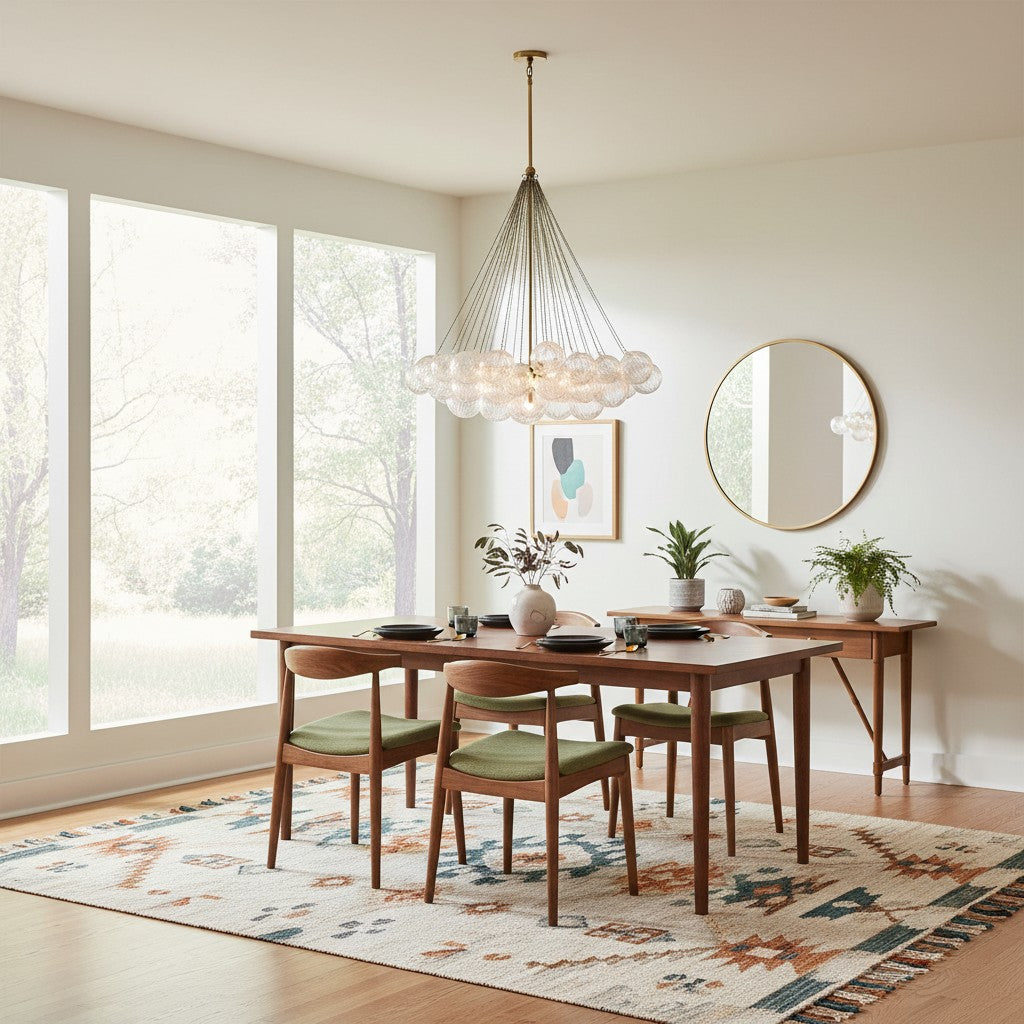 Haze Glass Bubble Chandelier