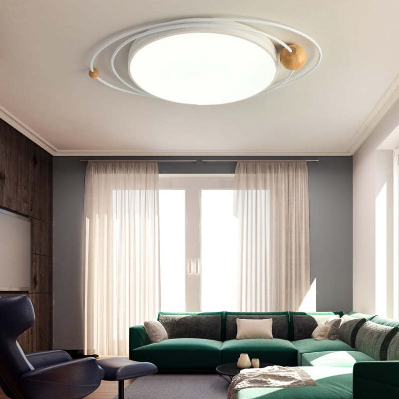 Arisha Modern Ceiling Light LED Wood Living Room