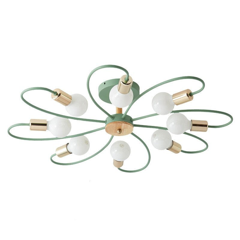Arisha Elegant Glass Flush Mount Ceiling Light