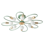 Arisha Elegant Glass Flush Mount Ceiling Light