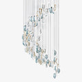 Cascading Contemporary Glass Chandelier
