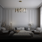 Kristy Crystal Chandelier LED Elliptical Glass Living Room