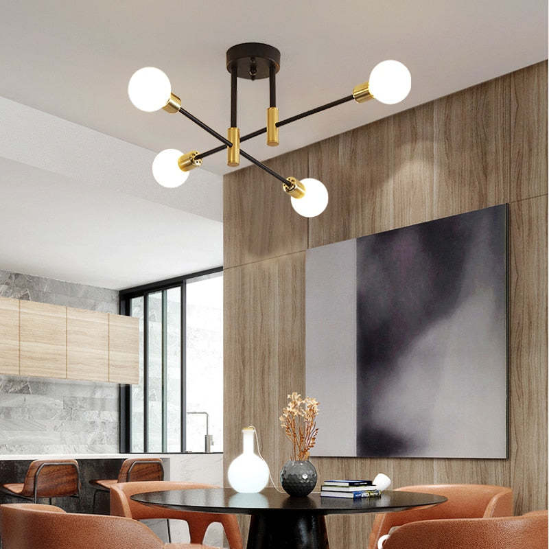 Valentina Retro Satellite Shape Ceiling Light 4/6/8 Head