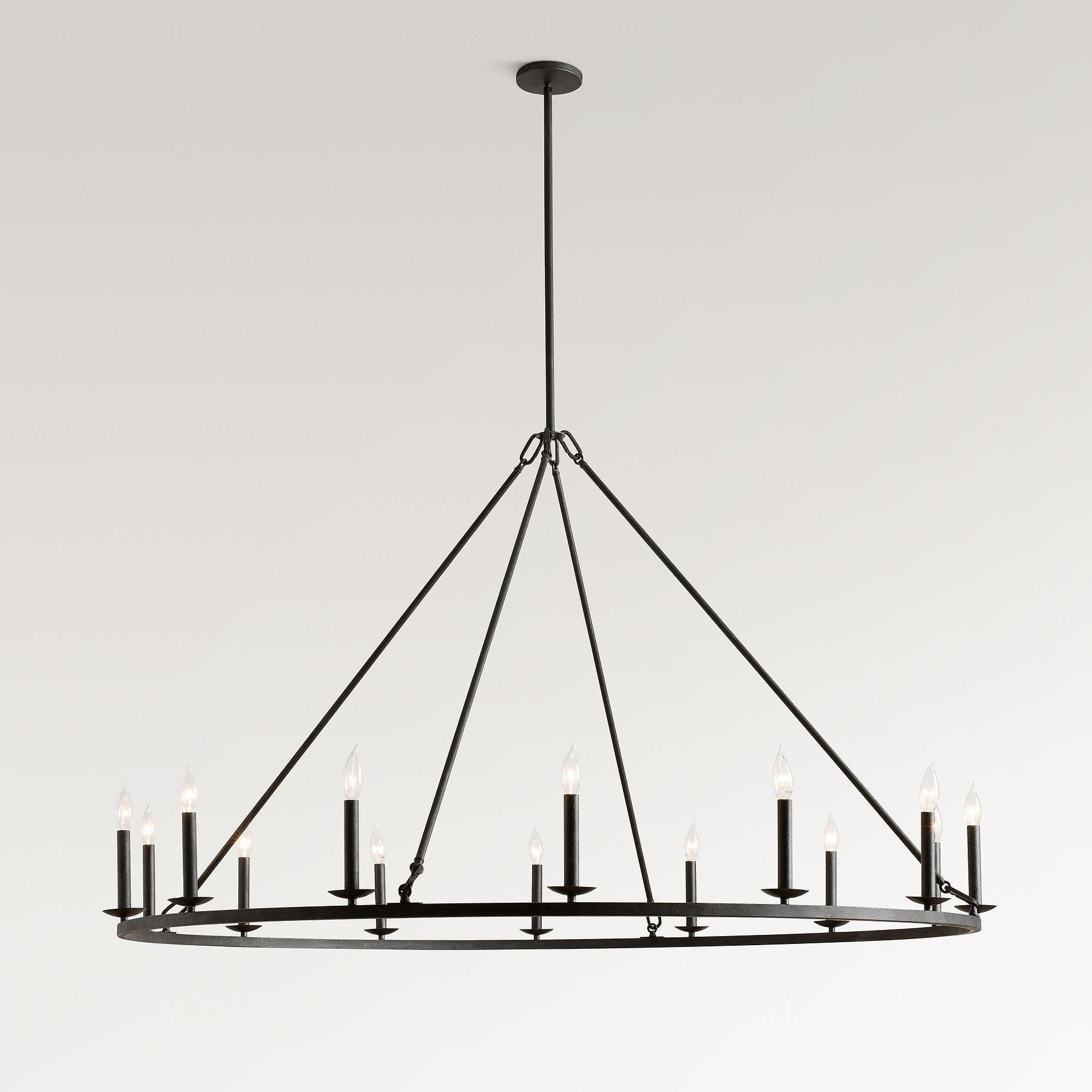 Lodge Chandelier Metal