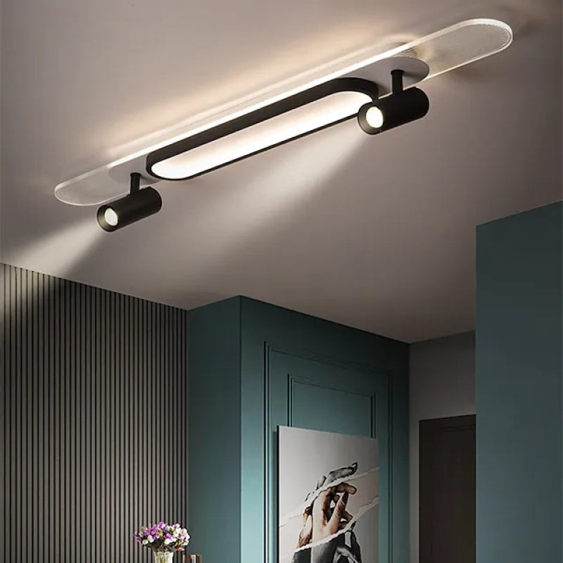 Aim Modern Rectangular LED Acrylic Ceiling Light