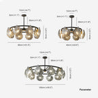 Kristy Modern Annular And Glass Pendant Light