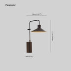 Arisha Modern Minimalist Wide Cone Shape Outdoor Waterproof Wall Lamp