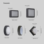 Ray Modern Flush Mount Ceiling Light Acrylic Square Round