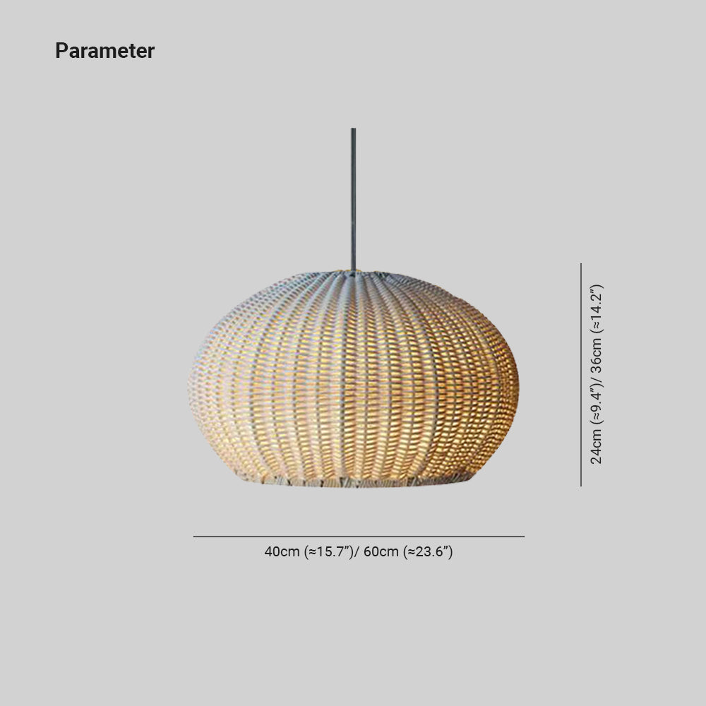 Ritta Modern Lantern Pendant Light, Coffee & Beige