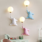 Aria Wall Reading Lamp Bear Balloon Children Bedroom/Bedside/Study