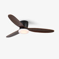 Nocturnus Minimalist Wooden Ceiling Fan Light