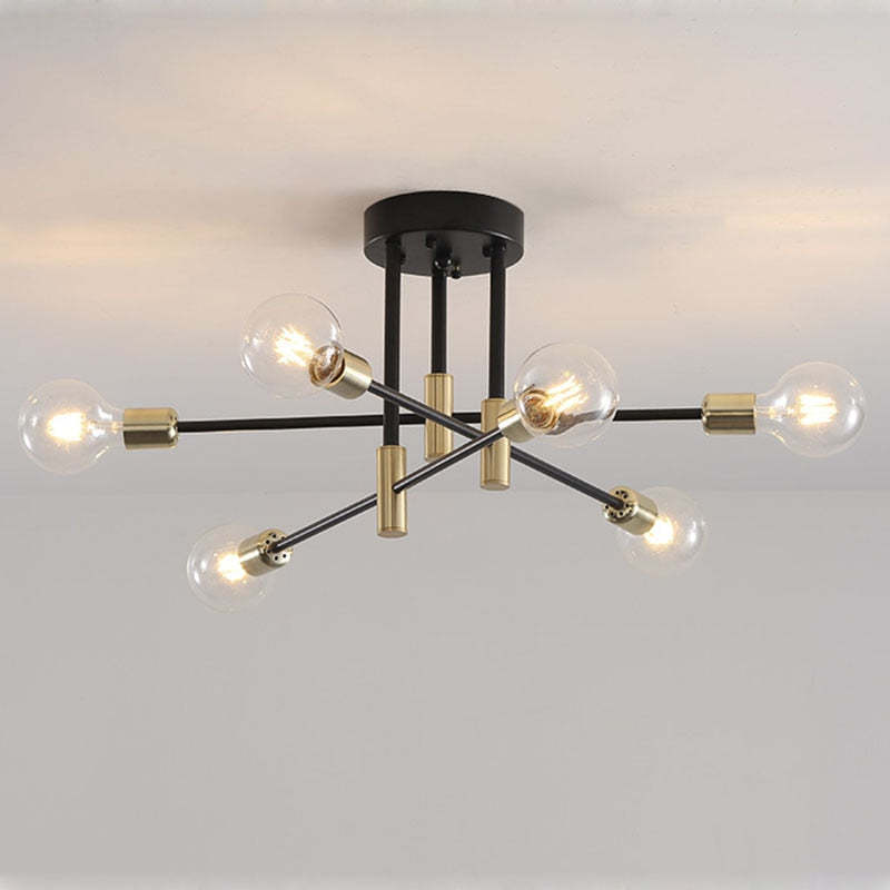 Valentina Retro Satellite Shape Ceiling Light 4/6/8 Head