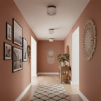 Kiln Porcelain Drum Ceiling Light