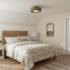 Kiln Porcelain Drum Ceiling Light