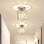 Arisha Modern /Crystal Flush Mount Ceiling Light, 3 Colors