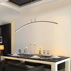 Arisha Curved Linear Pendant Light for Dining Room
