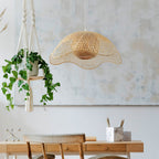 Ritta Woven Wicker Pendant Light Bamboo Bedroom Dining Room