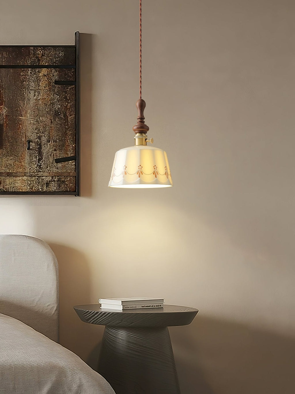 Ceraeyre Vintage Ceramic Pendant Light