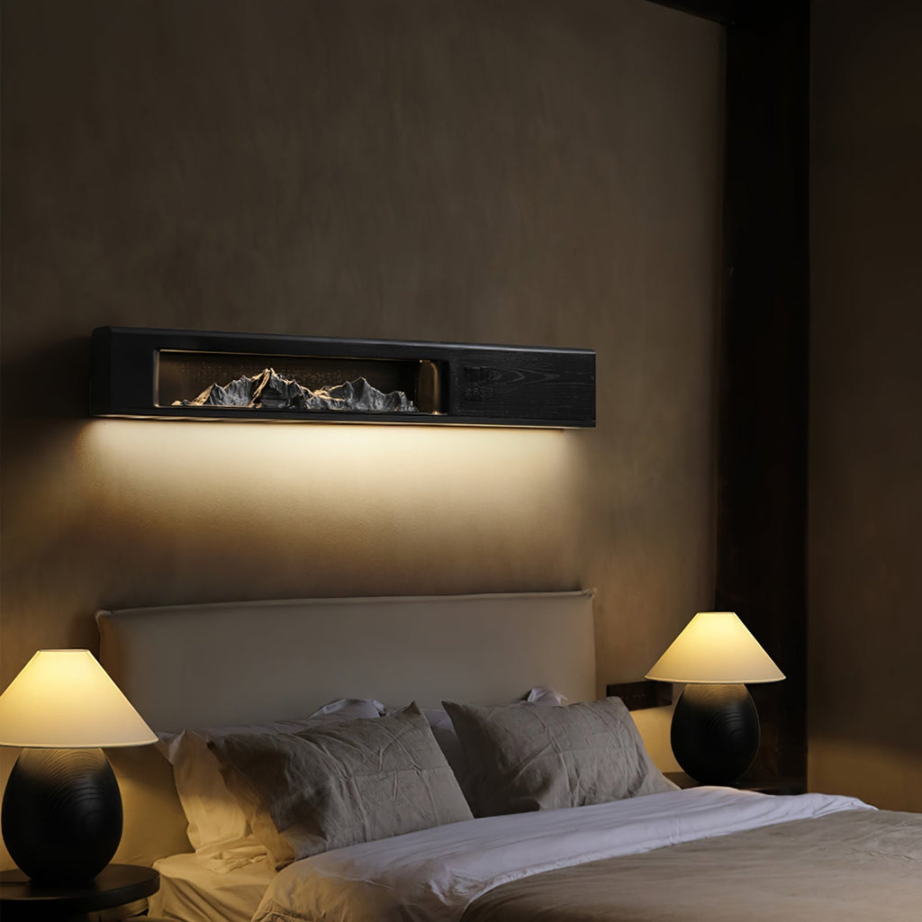 Mountain Modern Acrylic & Wood Wall Light